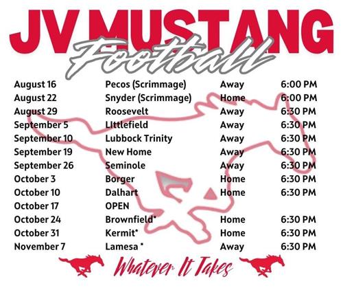 24-25 JV FB Schedule